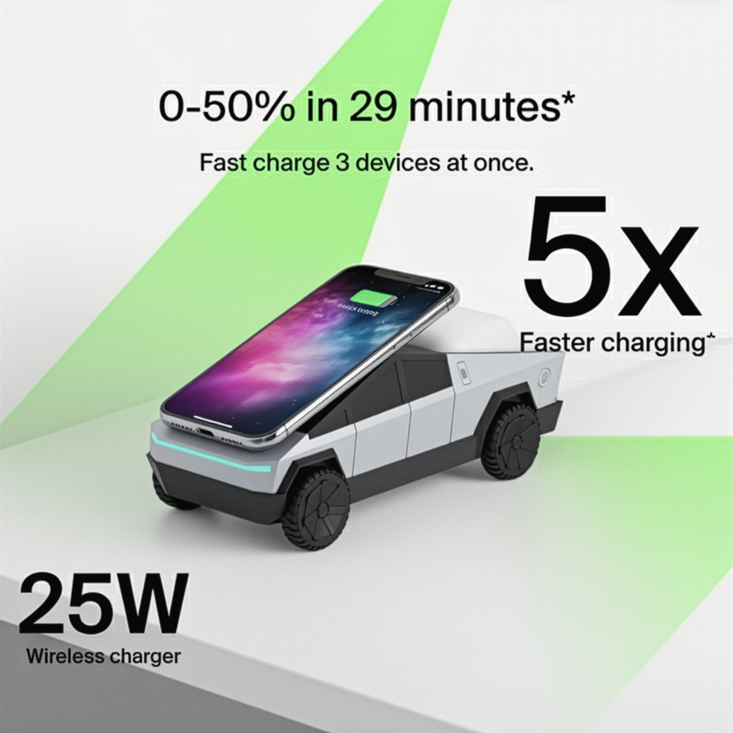The 3-in-1 CyberTruck Charging Dock