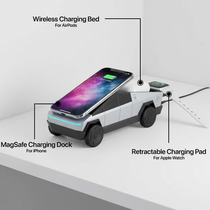 The 3-in-1 CyberTruck Charging Dock