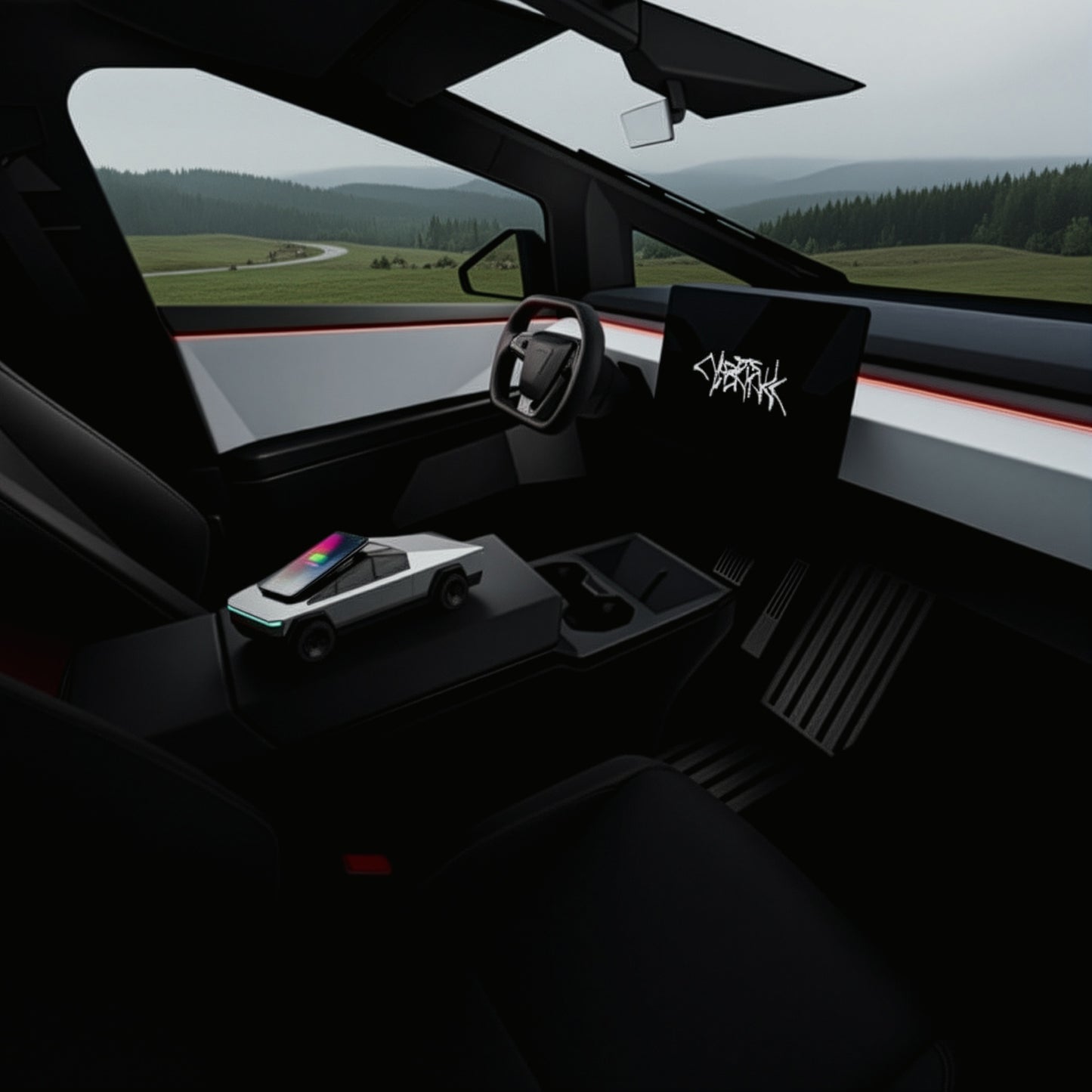 The 3-in-1 CyberTruck Charging Dock