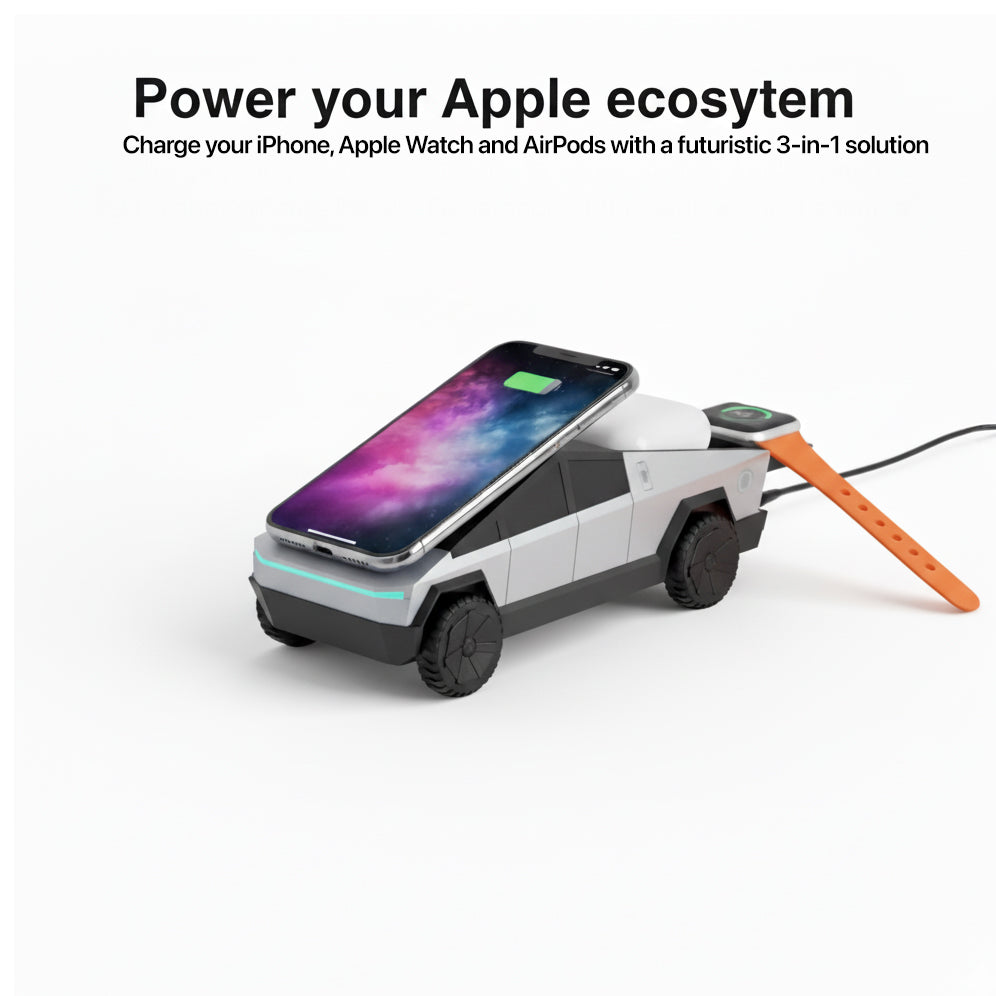 The 3-in-1 CyberTruck Charging Dock